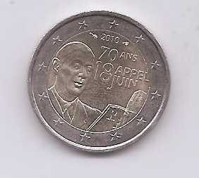 FRANCIA DEL AÑO 2010 DE 2 EUROS CONMEMORATIVAS